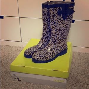 Capelli of New York Cheetah Print Rain Boots